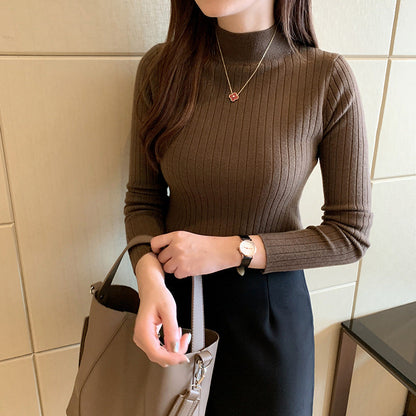 Aurora - Ribbed Turtleneck Top