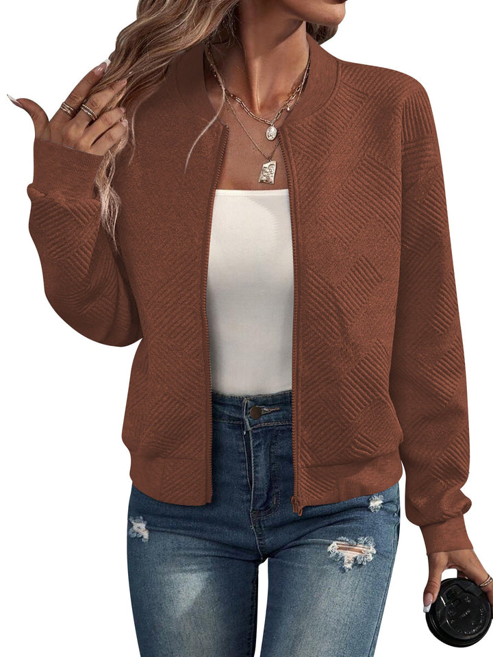 Doretta – Structured Bomber Jacket with Zipper