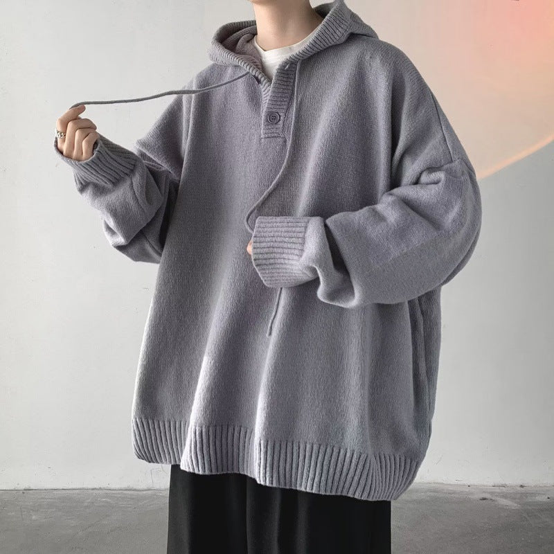 Hype Oversized Knitted Hoodie