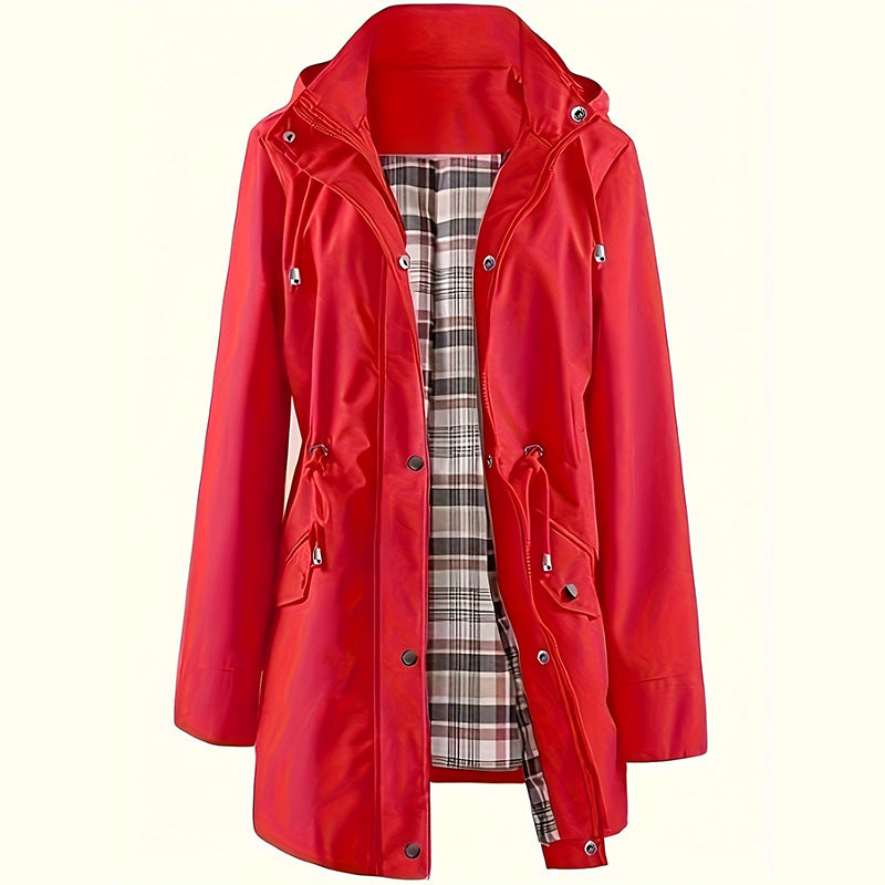 🔥Solid Color Casual Jackets, Waterproof and Windproof Jackets, Hooded Windbreakers