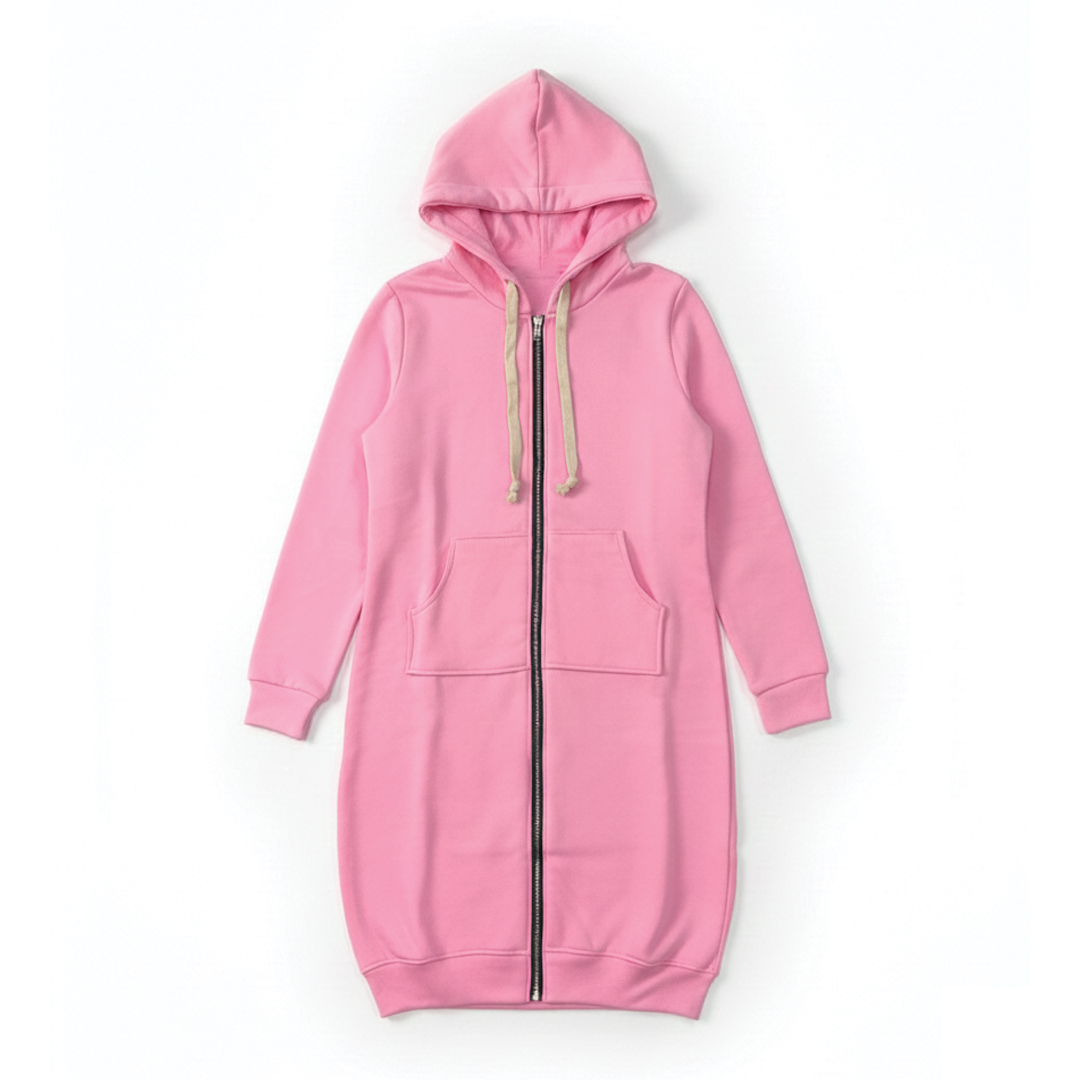 Bonnie - Longline Zip Hoodie