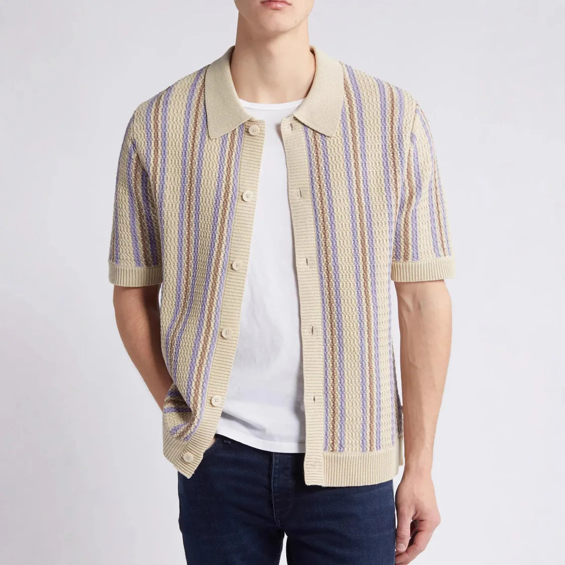 Bradbury Stripe Knit Polo