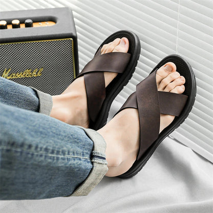Viento Leather Sandals