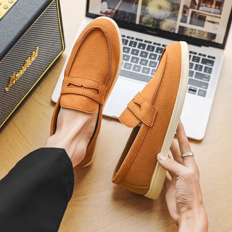 Elio Bay Suede Loafers