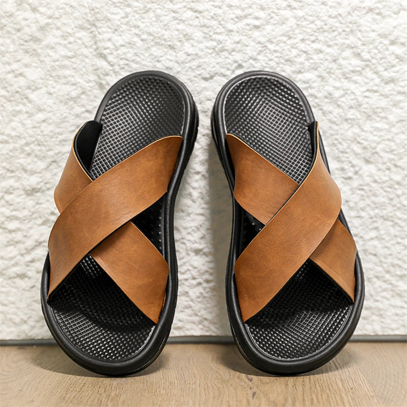 Viento Leather Sandals