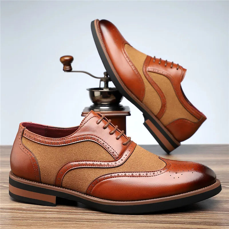 Brookfield Leather & Suede Oxfords