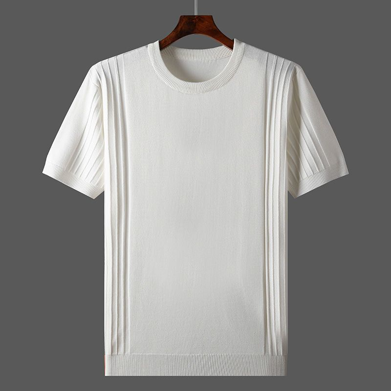 Terrence Pleated Knit Tee