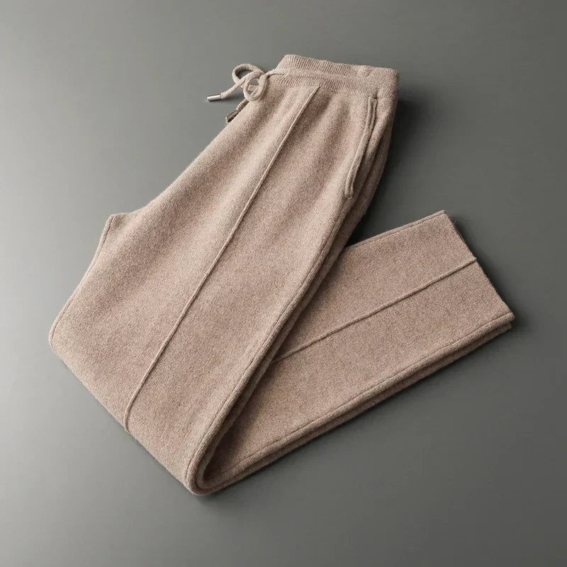 Old Money 100% Cashmere Wool Trousers
