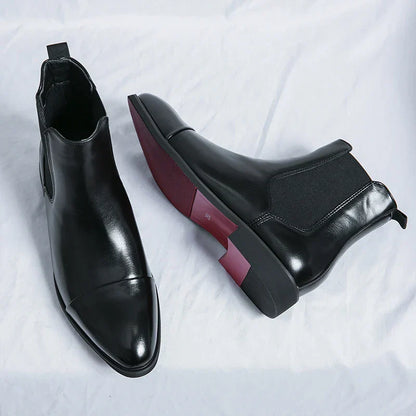 Giovanni Rossi Leather Chelsea Boots