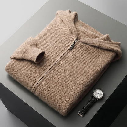 Old Money Wool Zip Hoodie