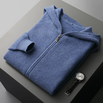 Old Money Wool Zip Hoodie