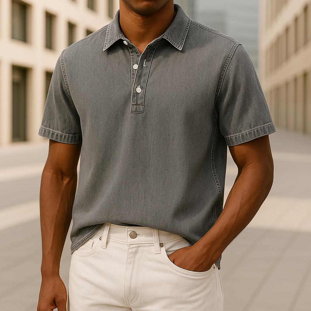 Hudson Denim Polo Shirt