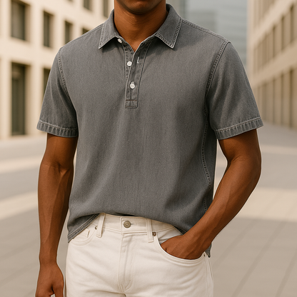 Hudson Denim Polo Shirt