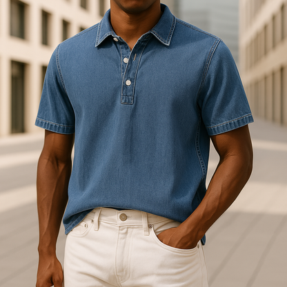 Hudson Denim Polo Shirt
