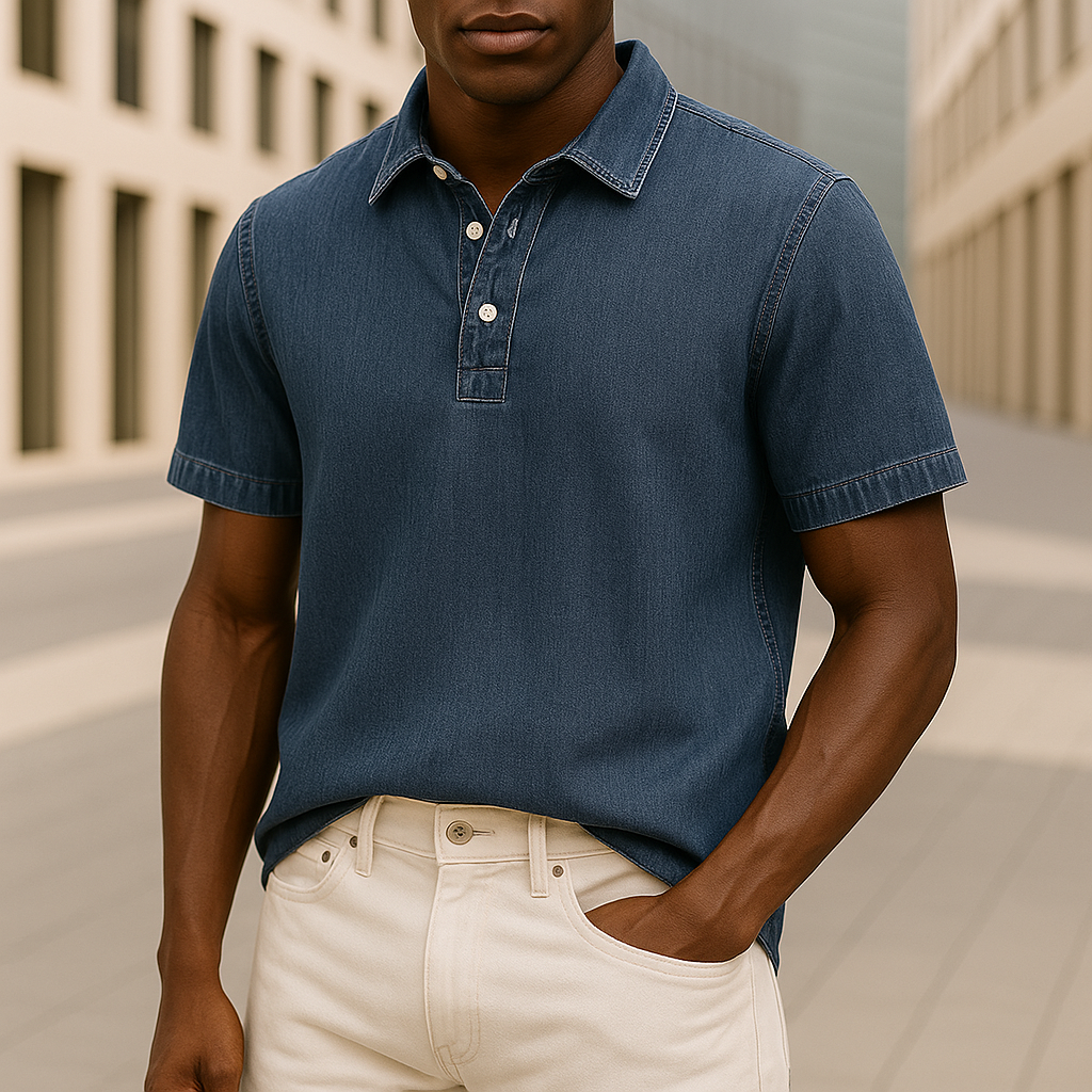 Hudson Denim Polo Shirt