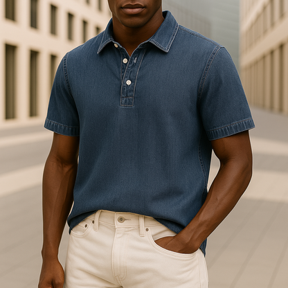 Hudson Denim Polo Shirt