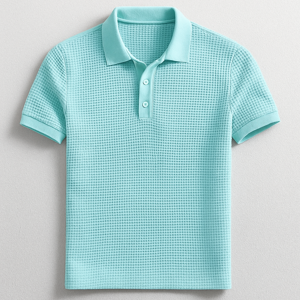 Lucas Waffle Polo Shirt
