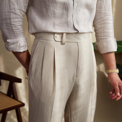 Old Money Old Money Naples Mid-Waist Trousers