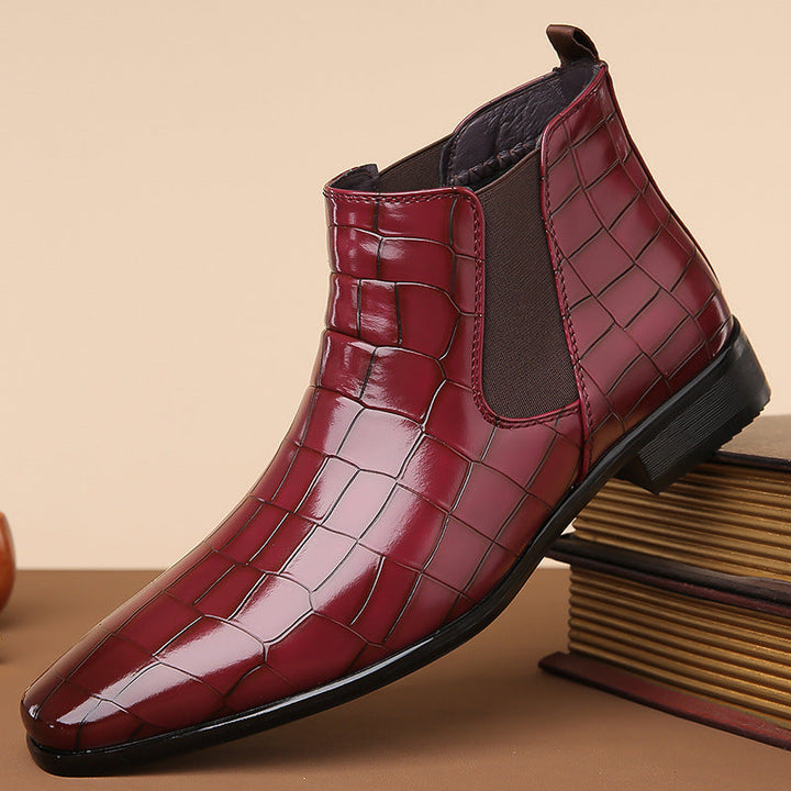 Alligator Elegance Chelsea Boots