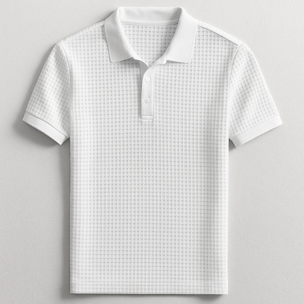 Lucas Waffle Polo Shirt