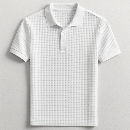 Lucas Waffle Polo Shirt