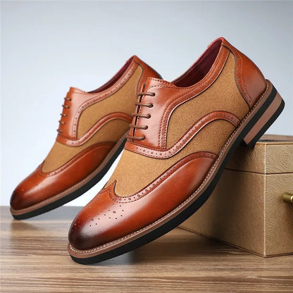 Brookfield Leather & Suede Oxfords