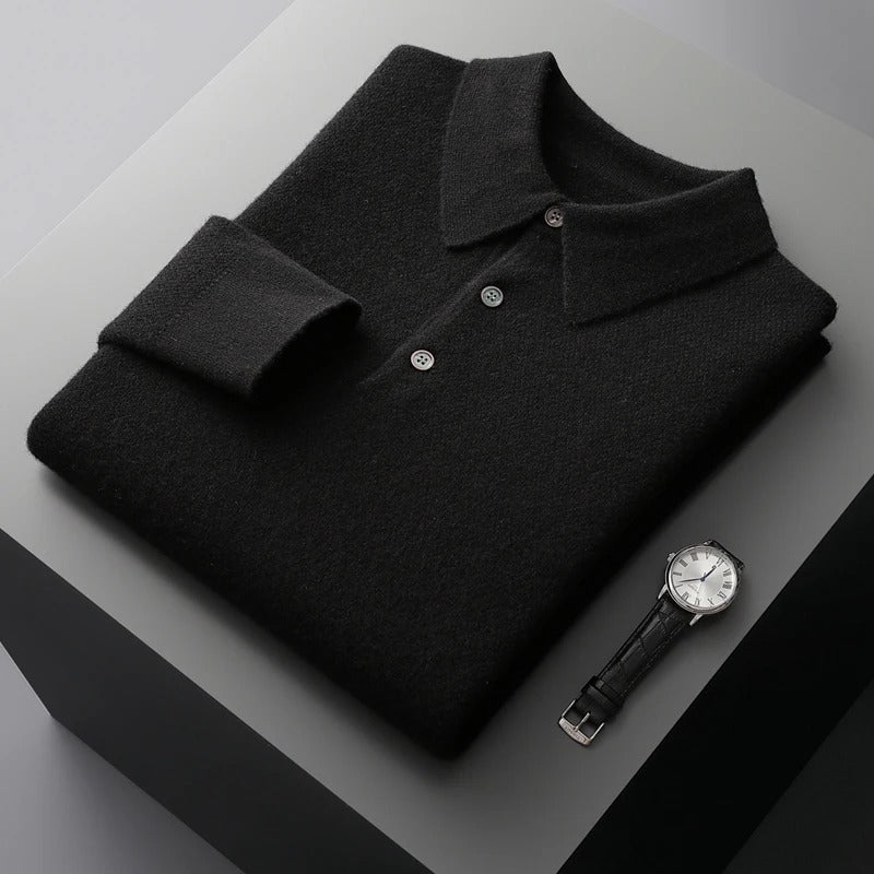 Old Money Elite Cashmere Polo